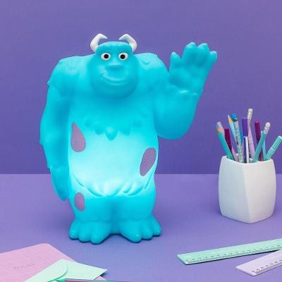 Luminária 3d Sulley Monstros S.a. Tpc com Luz Difusa para Leitura Bivolt Azul