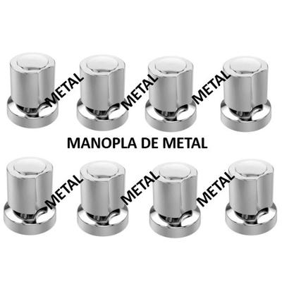 Kit 8 Acabamentos de Registro C-40 para Chuveiro e Torneira em Metal Cromado Prata OEM
