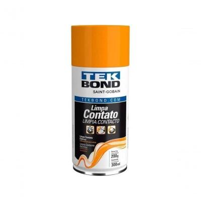 Limpa Contato Tekbond 300ML para Contatos Elétricos com Ação Restauradora Transparente