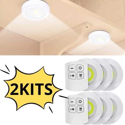 Kit 6 Luminárias LED Spot Mt027 B7 com Controle Remoto IR e Temporizador 30 Minutos OEM