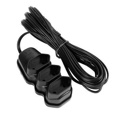 Extensão Elétrica 3 Tomadas PL 5M com Cabo Paralelo 2X0,75MM² Preta Vinik