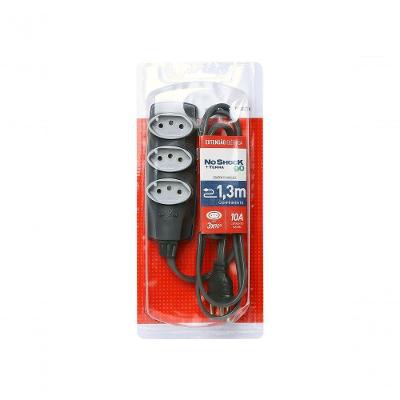 Extensão Elétrica Noshock90 DN1906 3X0,75 2P+T 10A Resistente a Choques e Vibrações Grafite Daneva