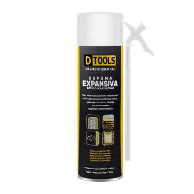 Espuma Expansiva 500ml 320g para Vedação e Isolamento com Secagem Rápida em Poliuretano Dtools