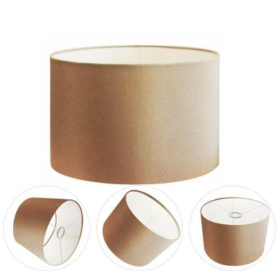 Cúpula para Abajur e Luminária CP-8017 Cilíndrica 40X21CM Resistente à Maresia Bege Vivare Brasil