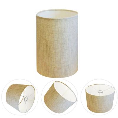 Cúpula para Abajur e Luminária CP-8006 Cilíndrica Resistente à Maresia rústico-bege Vivare Brasil