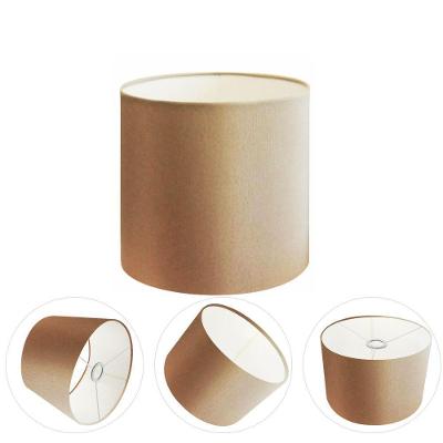 Cúpula para Abajur e Luminária Cilíndrica CP-8007 20X22CM Compatível com Bocal Europeu Palha Vivare