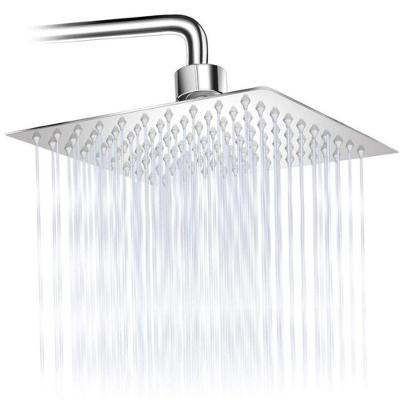 Chuveiro Ducha Quadrado Curvado 10 l por Minuto com Braço Ajustável Prata OEM Gás