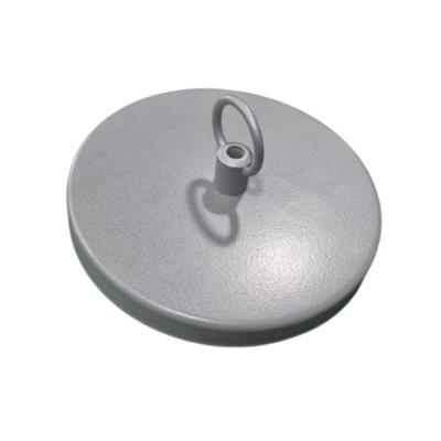 Canopla para Lustre Pendente Md-1008 em Alumínio Resistente à Maresia Cinza Vivare Brasil Iluminação