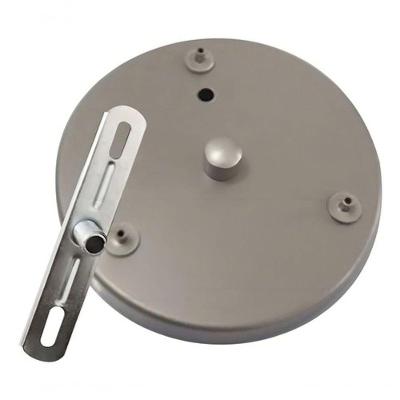 Canopla para Lustre Pendente Md-1006 em Alumínio com Prensa Cabos Cinza Vivare Brasil Iluminação