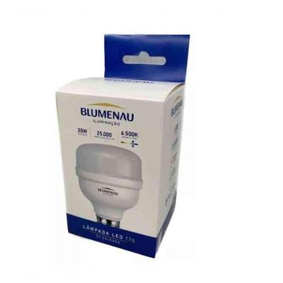 Lâmpada LED T60 20W 6500K E27 Bivolt com 1600LM Branco Blumenau Iluminação