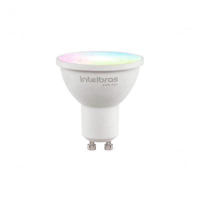 Lâmpada LED Spot Inteligente Wi-Fi EWS 440 350 LM RGB Branco Quente e Frio Intelbras
