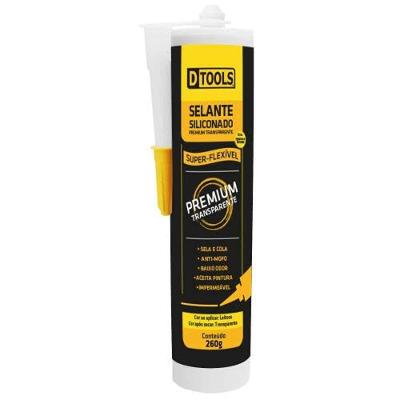 Selante Selante Premium Transparente 260G para Colagens e Vedação Transparente DTOOLS Universo