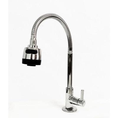Torneira de Cozinha Wg08 Gourmet 1-4 de Volta para Parede e Bancada em Aço Inoxidável com Bica