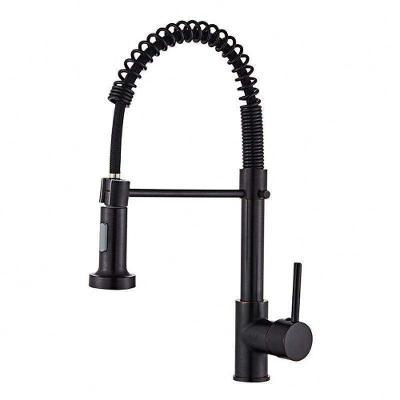 Torneira de Cozinha Malibu Monocomando de Bancada em Latão Cromado para Água Fria Preto OEM
