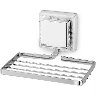 Saboneteira Piatina Cromada com Estrutura Metálica Resistente e Design Clean Prata Arthi