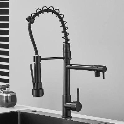 Torneira de Cozinha Gourmet Alça Única para Bancada Comando em Alavanca Cromado Triplo com Extensor