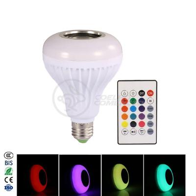 Lâmpada Led 12w E27 Rgb Colorida com Caixa de Som Bluetooth Branco Smart Bracelet
