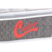 Cama Box Baú c/Auxiliar Solteiro: Colchão Molas Castor Pocket Light Stress + Base CRC Courano Branco(88x188) - 2