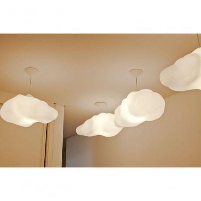 Luminária Pendente Nuvem Cotton Cloud Tpc com Design em Formato Especial e Interruptor Branco