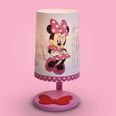 Luminária de Mesa Minnie Mickey Mouse Tpc com Boa Intensidade de Luz e Cabo com Interruptor Rosa