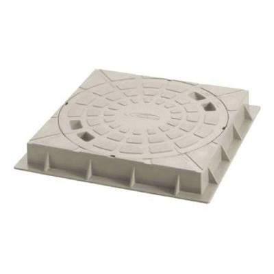 Tampa com Suporte para Caixa de Inspeção Caixa 300mm em PVC Reforçado 36x36cm Amanco