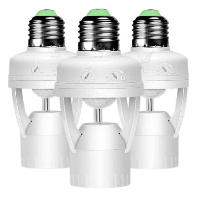 Sensor de Presença com Fotocélula para Lâmpada Soquete Kit 3 Peças Alcance Até 3 Metros Bivolt OEM
