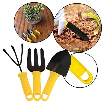 Kit de Jardinagem Jardim Horta 3 Peças com Cabo Antiderrapante Resistente à Água e à Ferrugem