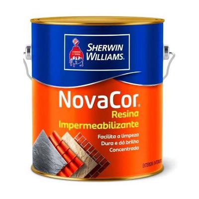 Resina Impermeabilizante Acrílica Novacor Acabamento Brilhante Transparente Sherwin Williams