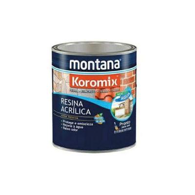 Resina Acrílica Base D'Água Branca 900ml Impermeabilizante Branco Montana