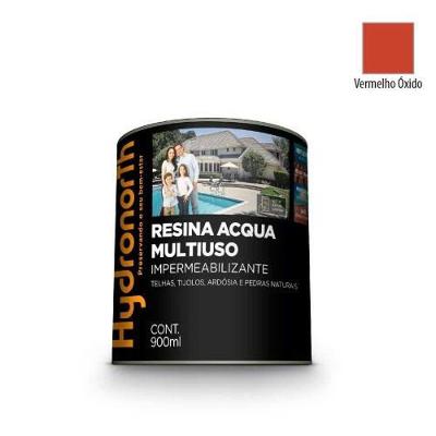 Resina Acqua Color Multiuso Vermelho Óxido 900ML com Alta Durabilidade e Resistência Hydronorth
