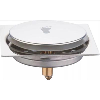 Ralo para Banheiro Ralo Clic 15 X 15 com Sistema Clic e Grelha em Aço Inoxidável Inox OEM