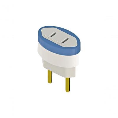 Pino Adaptador Ref.1550 Plugues 2P 10A 250V chato-redondo Sorted Out Daneva