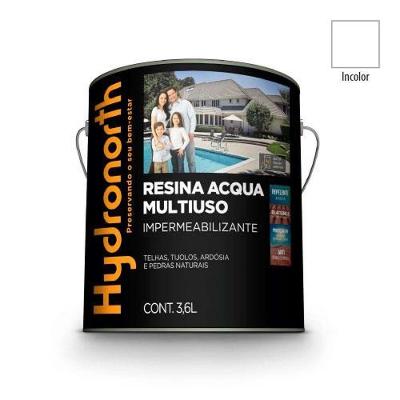 Resina Multiuso Resina Acqua Multiuso Incolor Galão 3,6 l para Acabamento Transparente e Brilhante