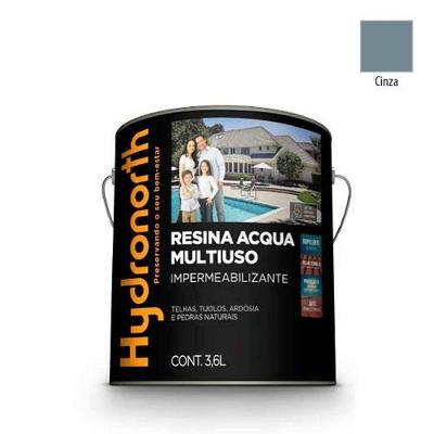 Resina Multiuso Acqua Color 3,6L com Acabamento Duradouro Cinza Hydronorth