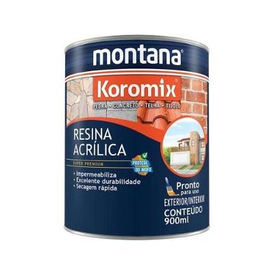 Resina Acrílica Impermeabilizante Incolor Montana 3 e 6 Litros Transparente Montana