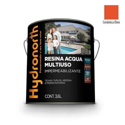 Resina Acqua Color Multiuso Cerâmica Onix 3,6L para Proteger Superfícies Resistente a Riscos Preto