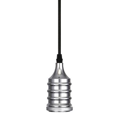 Pendente Dot Metal Wave 15050798 com Base E27 1 Soquete 40W Prata Taschibra