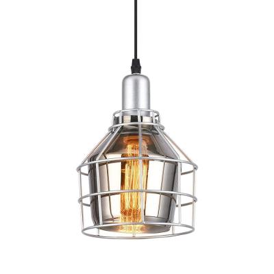 Pendente Aro 160 1 E27 Fume com 1 Soquete 40W Uso Interno Cinza Taschibra