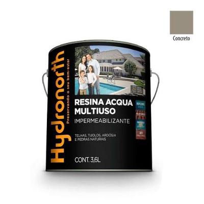 Resina Acqua Color Multiuso Concreto para Renovar Superfícies com Alta Performance Cinza Hydronorth