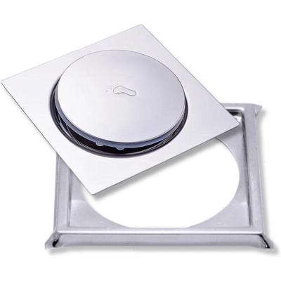Ralo Clic Pop Up Ralo Click 10 X 10 Inox com Sistema Inteligente Quadrado Inox OEM