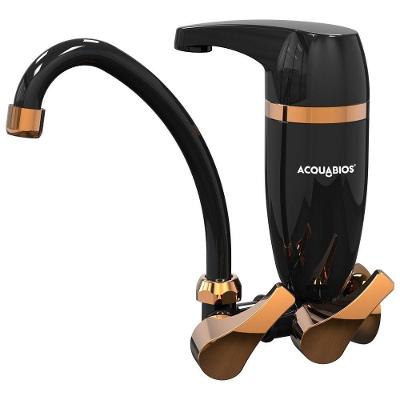 Torneira de Cozinha com Filtro Premium Acquabios 1-4 de Volta de Parede em Plástico ABS Bica Móvel