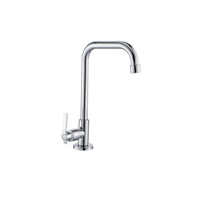 Torneira de Bancada Torneira Bancada Inox Bica Quadrada Cerâmica para Bancada Aço Inoxidável Prata