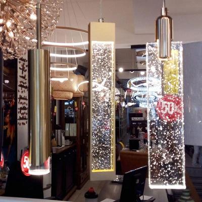 Pendente Dcd02136 com LED 5W 3000K Autovolt em Metal e Vidro Transparente Dourado
