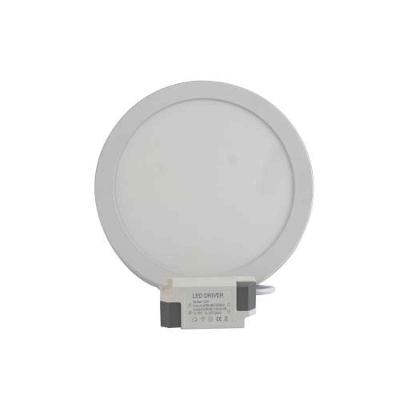Painel LED de Embutir Redondo 18W 6500K Bivolt Automático Branco Foxlux