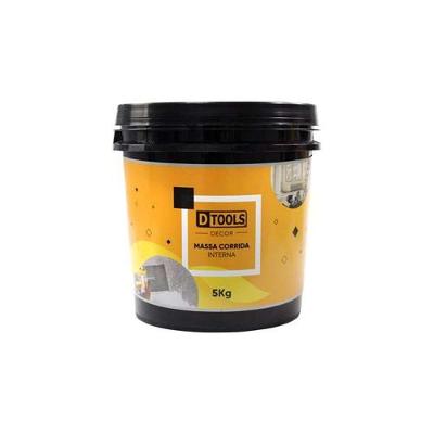 Massa Corrida PVA Decor para Nivelar Reboco e Concreto com Grande Poder de Enchimento Branco DTOOLS