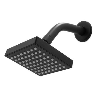 Chuveiro para Piscina Ducha Flatt Quadrado Black Fosco Funcionamento a Gás 3 MCA Jato Regulável OEM