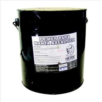 Primer para Manta Asfáltica Galão 3kg Proteção de Madeiras Rendimento 400-500g-m2 Herr
