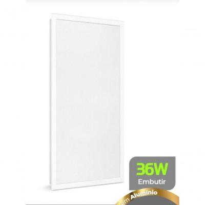 Placa LED Embutir Ller4361 36W 4000K Quadrada com Backlight Autovolt 100V~240V IP20