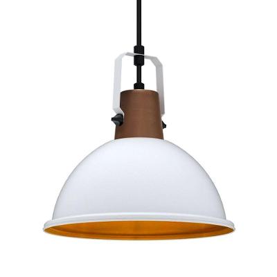 Pendente Factory P P-1 Lamp E27 1 Soquete Porcelana 60W Uso Interno Branco Taschibra