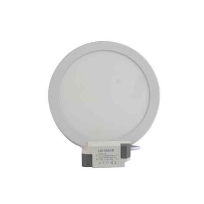 Painel LED Redondo de Embutir 12W 3000K com Bivolt Automático para Teto Interno Foxlux